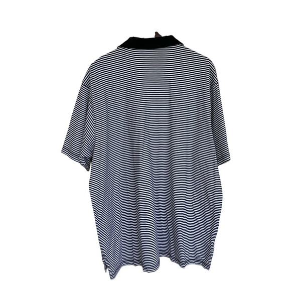Peter Millar Black and White Striped UCF Polo - XXL - Picture 3 of 5